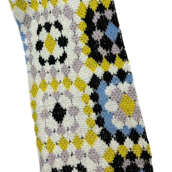 SOUTHERN GRACE Enchanting Crochet Sleeve Yellow Knit Sweater - Picture 8 of 10